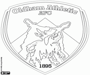kolorowanka Oldham Athletic Tarcza