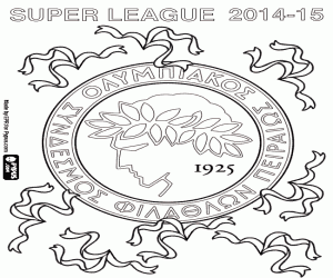 kolorowanka Olympiakos, mistrz ligi 2014-15