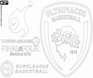 kolorowanka Olympiakos, mistrzem Euroligi 2012
