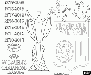 kolorowanka Olympique Lyon, Liga Mistrzów