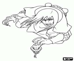 kolorowanka Orochimaru, ninja Naruto