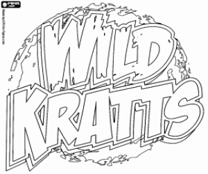 kolorowanka Oryginalne logo Wild Kratts
