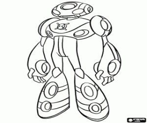 kolorowanka Ostateczny Echo Echo, Ben 10 alien