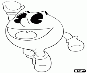 kolorowanka Pac-Man skoki