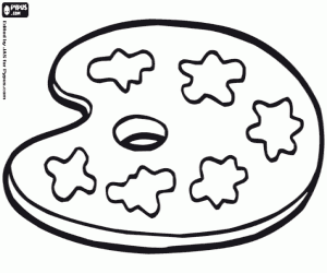 kolorowanka Palety artysty