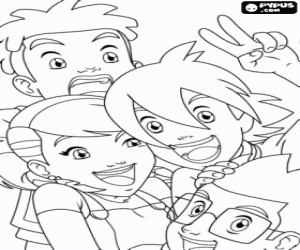 kolorowanka Panowie natura