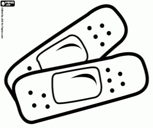 kolorowanka Paski do gojenia ran skóry