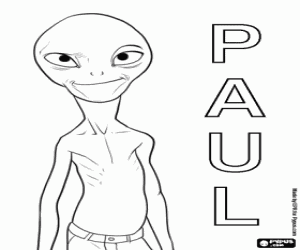 kolorowanka Paul alien