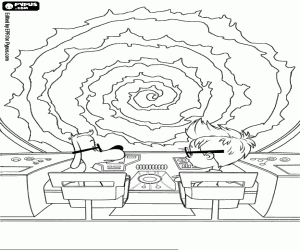 kolorowanka Peabody, Sherman w WABAC