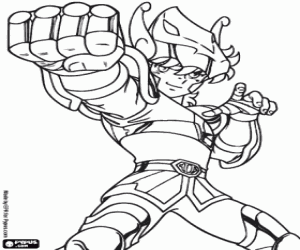 kolorowanka Pegasus Seiya