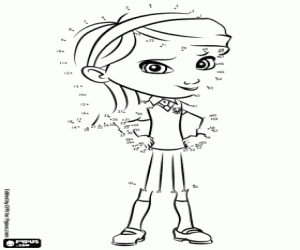 kolorowanka Penny Peterson, kropka-kropka