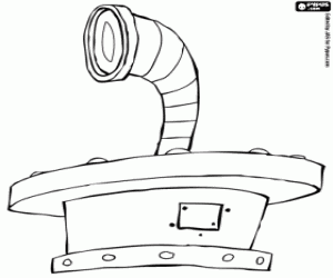 kolorowanka Peryskop okrętu