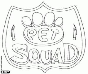 kolorowanka Pet Squad logo