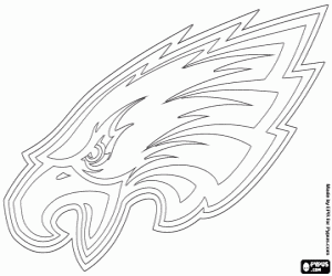 kolorowanka Philadelphia Eagles logo