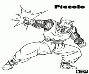 kolorowanka Piccolo, wojownik z Dragon Ball