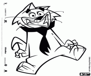 kolorowanka Picuś, kot z krawat