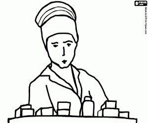 kolorowanka Pielęgniarka i leków