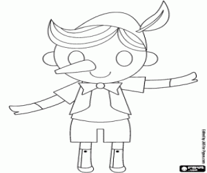 kolorowanka Pinokio, drewniana marionetka