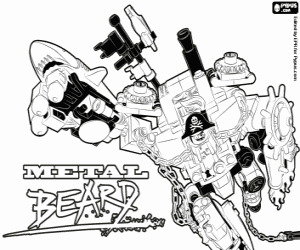 kolorowanka Pirat z filmu Lego