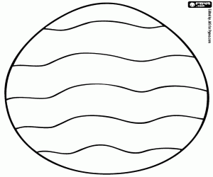 kolorowanka Pisanka z falistymi wierszami