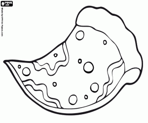 kolorowanka Pizza, dania kuchni włoskiej