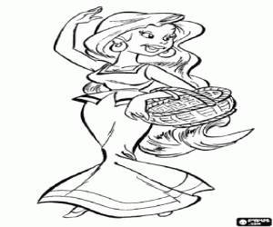 kolorowanka Piękna Falbala