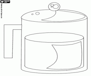 kolorowanka Plastikowe dzbanek do samolotu