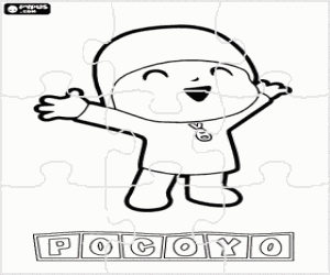 kolorowanka Pocoyo puzzle