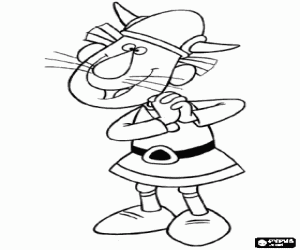 kolorowanka Podekscytowany viking Gorm