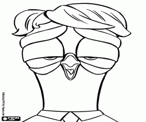 kolorowanka Podlizywać gołąb Bociany