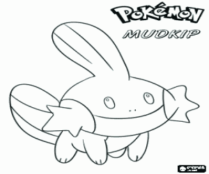kolorowanka Pokemon Mudkip