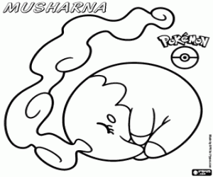 kolorowanka Pokemon Musharna
