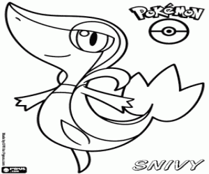 kolorowanka Pokemon Snivy
