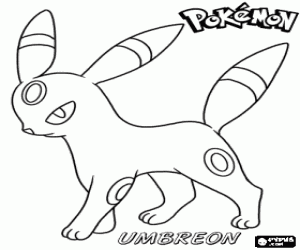 kolorowanka Pokemon Umbreon