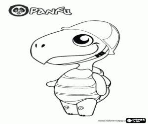 kolorowanka Pokopet, żółw Panfu