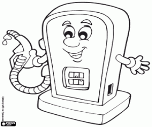 kolorowanka Pompa paliwa