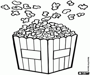 kolorowanka Popcorn