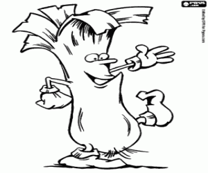 kolorowanka Por, jadalne rośliny