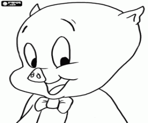 kolorowanka Porky Pig, Loonely Tunes