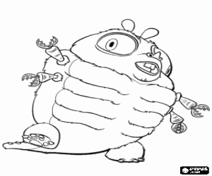 kolorowanka Potwora, olbrzymich owadów