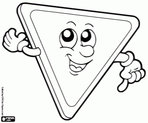 kolorowanka Priorytet ruchu znak