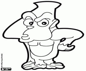 kolorowanka Przemyślane goryl, numer 4