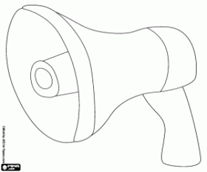 kolorowanka Przenośnych megafon