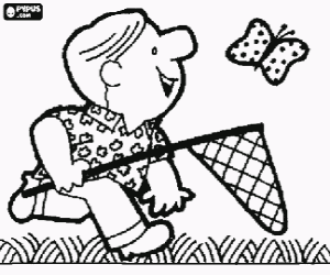 kolorowanka Prześladowania motyl