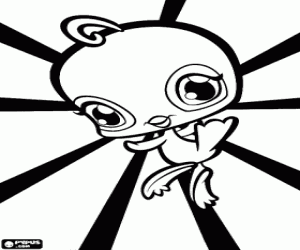 kolorowanka Ptak. Littlest PetShop