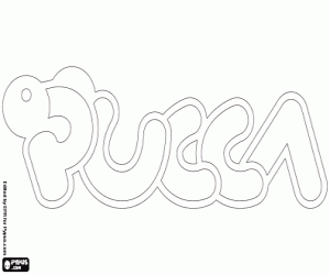 kolorowanka Pucca logo