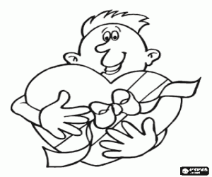 kolorowanka Pudełko serce matki