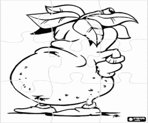 kolorowanka Puzzle kartofel