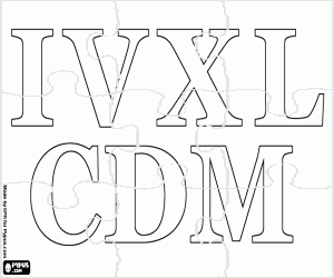 kolorowanka Puzzle z rzymskie