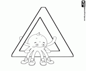 kolorowanka Pypus z greckiego litera Delta, Δ